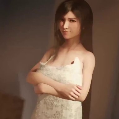 final fantasy, final fantasy vii, final fantasy vii remake, square enix, tifa lockhart, chloeangelva, skrevenant, volkor, 1boy, anal, anus, areolae, ass, assertive, assertive female