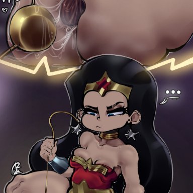 dc, dc comics, justice league, justice league unlimited, wonder woman (series), wonder woman, pepitocuario123, 1female, 1girls, anal, anal beads, anal beads pull, anal juice, anal masturbation, anal only