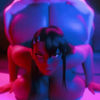 hayase nagatoro, naoto hachioji (senpai), scrag boy, 1boy, 1girls, ahe gao, black hair, breast press, breasts bigger than head, dark-skinned female, enjoying, fucked from behind, huge breasts, interracial, interracial sex