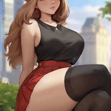 game freak, nintendo, pokemon, pokemon xy, serena (pokemon games), serena (pokemon), meekohopanes, 1girls, aged up, big ass, bikini, blonde hair, blue eyes, breasts, dildo