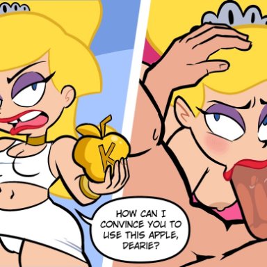 eris (billy and mandy), zaribot, 1boy, 1girls, fellatio, oral, oral sex, sex, animated