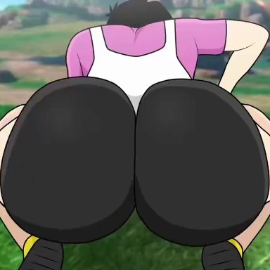 dragon ball, son gohan, videl, solodusk57, ass, ass shake, big ass, big butt, big penis, bubble ass, bubble butt, cum, mature female, shaking ass, shaking butt