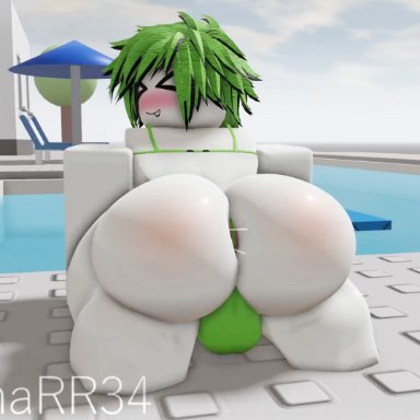 roblox, robloxian, dolcha, anus, anus peek, ass, ass clapping, backsack, balls, bikini, blush, bouncing ass, bouncing balls, bouncing butt, bubble ass