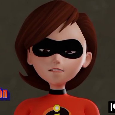 disney, disney channel, disney princess, elastigirl, helen parr, redmoa, blonde hair, blowjob, cum, cum inside, tonguejob, long video, longer than one minute, spanish dialogue, spanish text