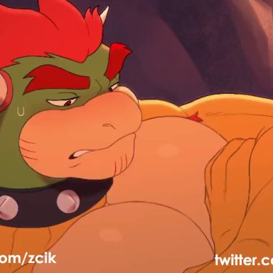 mario (series), nintendo, patreon, super mario bros., twitter, bowser, dry bones, koopa, koopa troopa, zcik, abs, anal, anal orgasm, anal sex, animated skeleton