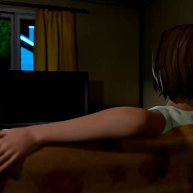 life is strange, the ring, max caulfield, yamamura sadako, nuttytouch, 2futas, after sex, anal, ass, balls, balls touching, ballsack, big ass, big penis, big thighs