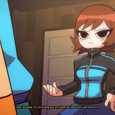 scott pilgrim, scott pilgrim takes off, kim pine, diives, close-up, leggings, missionary sex, orgasm, orgasm face, penis in pussy, pussy, reluctant, tagme, video