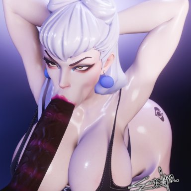 k/da all out series, k/da series, league of legends, league of legends: wild rift, evelynn, k/da all out evelynn, k/da evelynn, etsa, :&gt;=, 1boy, ahe gao, ahegao face, angry fellatio, areola, areola slip