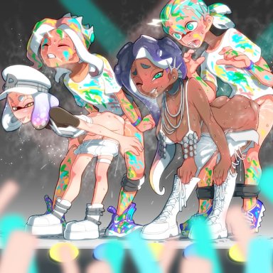 grand festival (splatfest), nintendo, splatfest, splatoon, splatoon (series), splatoon 3, inkling, inkling boy, inkling girl, marina (grand festival), marina (splatoon), octoling, octoling boy, octoling girl, off the hook (splatoon)