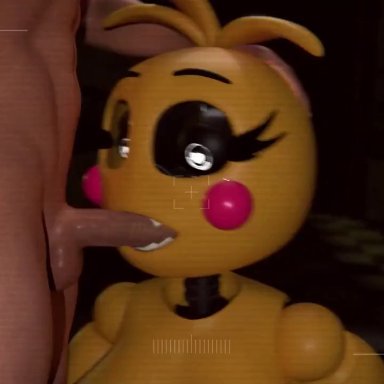 five nights at freddy's, toy chica (fnaf), oatmealpecheneg, animatronic, anthro, anthro penetrated, big ass, big breasts, cum inside, doggy style, furry only, missionary position, oral, reverse cowgirl position, robot