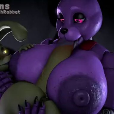 five nights at freddy's, bonnie (fnaf), plushtrap (fnaf), flirtyfawn696, lewdsounds, lewdsoundv2, nami955, sfmmations, 1boy, 1boy1girl, 1girls, 3 toes, 5 fingers, anal, anal sex