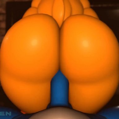 five nights at freddy's, five nights at freddy's 2, scottgames, toy bonnie (fnaf), toy chica (fnaf), deanm1ken, animatronic, anthro, anthro penetrated, ass, avian, big breasts, big butt, bird, breasts