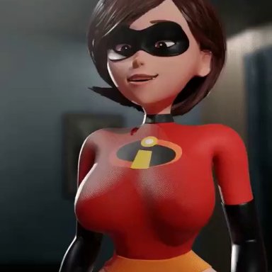 pixar, the incredibles, helen parr, aeondud, growinglynx, ass, ass expansion, ass growth, ass jiggle, ass shake, big ass, big breasts, big butt, big thighs, bottomless