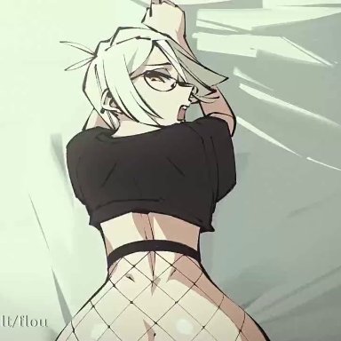 flou, anal, doggy style, femboy, fishnets, glasses, animated, tagme, video, voice acted