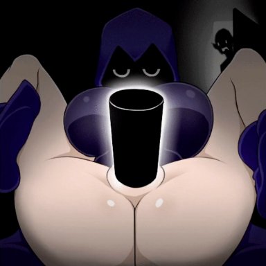 teen titans, rachel roth, raven (dc), opennsfwsp, sinensian, sound freak man, audible creampie, big ass, big breasts, big butt, cloak, closed eyes, cum, cum flood, cum in pussy