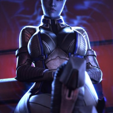 bioware, mass effect, asari, liara t'soni, smitty34, alien, big breasts, female