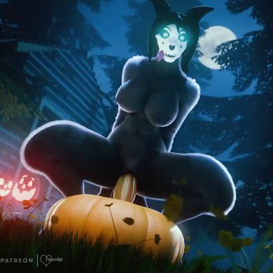 halloween, holidays, scp foundation, mal0, mal0 (species), malo, scp-1471, scp-1471-a, scp-1471-a (monolitwec), foxventus, anthro, anthro penetrated, areola, arm tuft, big breasts