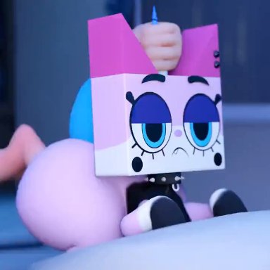 the lego movie, unikitty (series), unikitty!, anon, unikitty, bangerofsticks, 1boy, 1boy1girl, 1girls, alternative fashion, ambiguous penetration, angry, angry face, angry sex, anthro penetrated