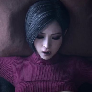 resident evil, resident evil 4, resident evil 4 remake, ada wong, fgnilin, areola, big breasts, big penis, breasts, clitoris, cum, cum in pussy, cum inside, erect nipples, erect penis