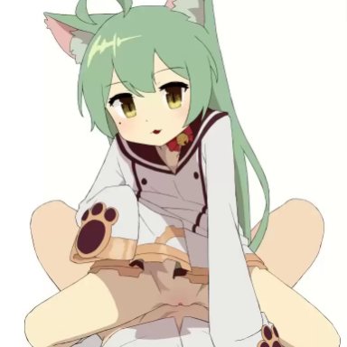 akashi (azur lane), 1girls, cat ears, catgirl, female, furry, young, sound, tagme, video