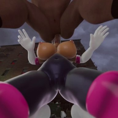 sonic (series), sonic the hedgehog (series), rouge the bat, rouge the bat (nottanj), oatmealpecheneg, anthro, anthro on human, big ass, big breasts, bulge, carrying, collar, cum, cum in ass, cum in mouth