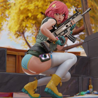 epic games, fortnite, fortnite: battle royale, skye (fortnite), undercover skye (fortnite), jtopau, 1girls, bottomwear, clothed, clothing, female, female focus, female only, light skin, light-skinned female