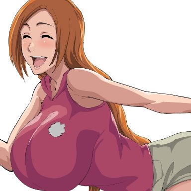 bleach, inoue orihime, iwao178, 1girls, big ass, big breasts, big butt, big thighs, breasts, female, female only, housewife, huge ass, huge breasts, huge butt