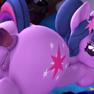 friendship is magic, hasbro, my little pony, twilight sparkle (mlp), godoffury, 1girls, anal, anal beads, anal insertion, anal masturbation, anal sex, anatomically correct genitalia, anatomically correct pussy, animal genitalia, ass